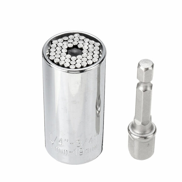 7-19mm Manual Socket Wrench with Screwdriver Bits 290mm Flexible Shaft Extension Screwdriver Bit